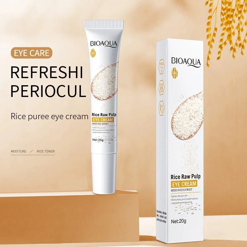 Masque Contour des Yeux BIOAOUA à la Purée de Riz - Anti - Rides Hydratant - meliaglow