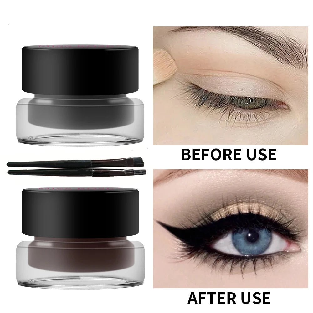 Eyeliner Crème Waterproof Duo - 2 Couleurs Naturel Longue Tenue - meliaglow