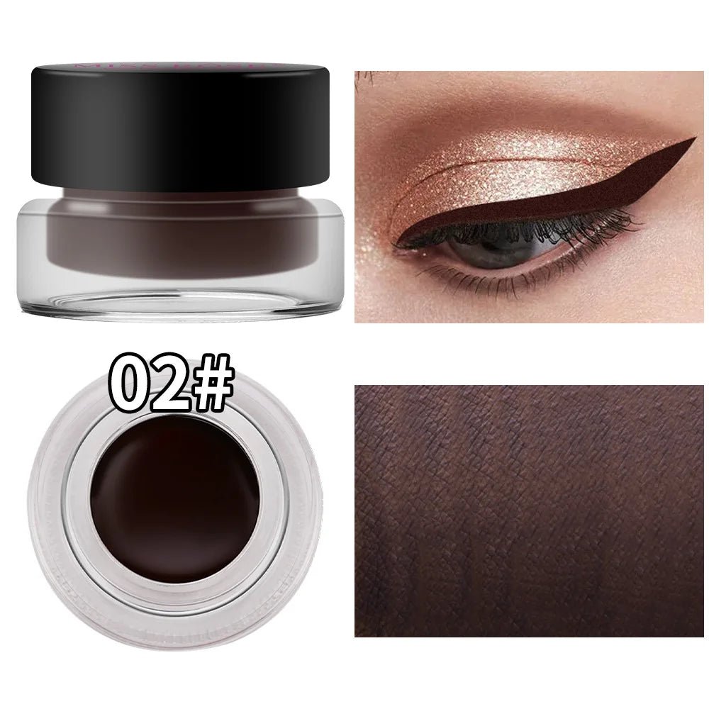 Eyeliner Crème Waterproof Duo - 2 Couleurs Naturel Longue Tenue - meliaglow