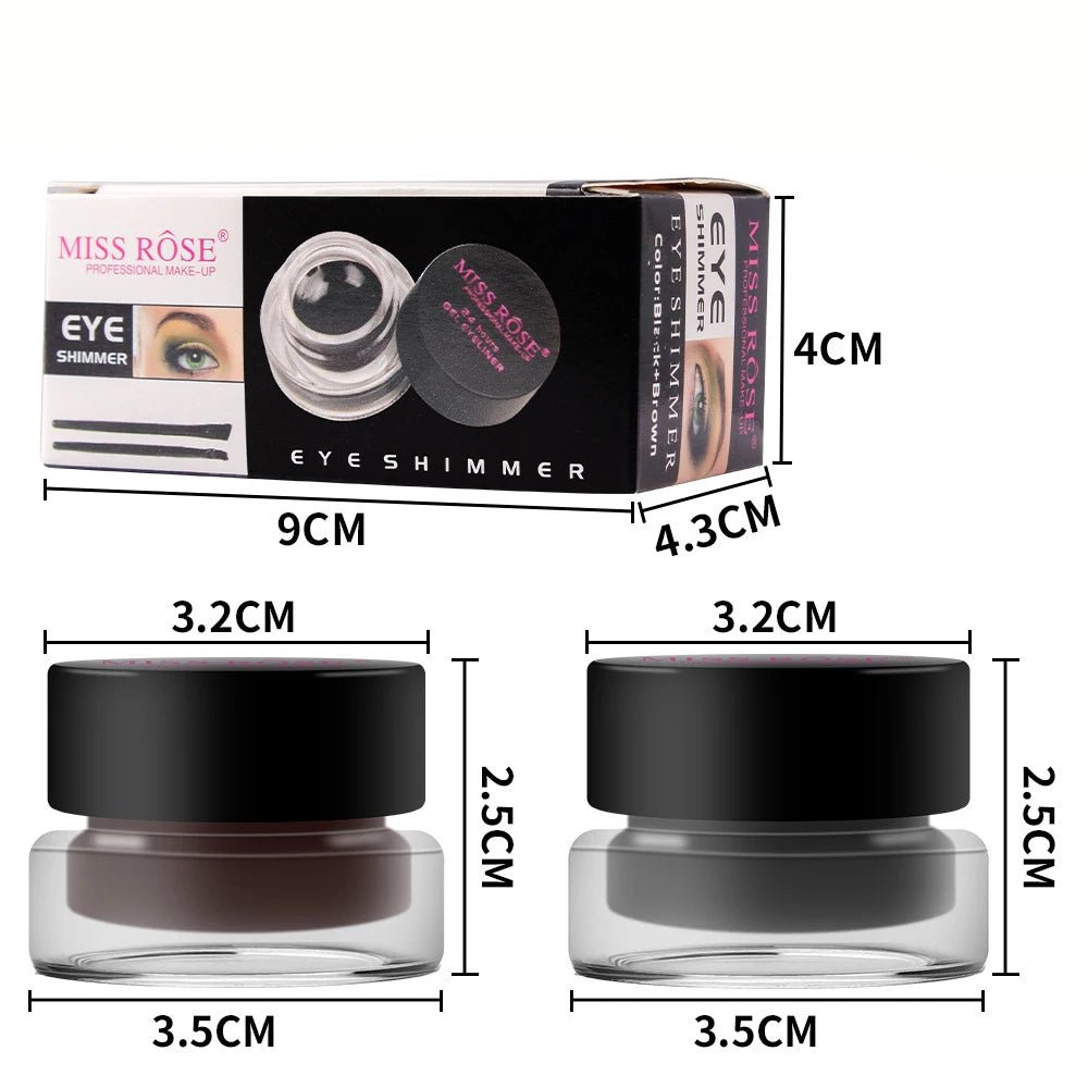 Eyeliner Crème Waterproof Duo - 2 Couleurs Naturel Longue Tenue - meliaglow