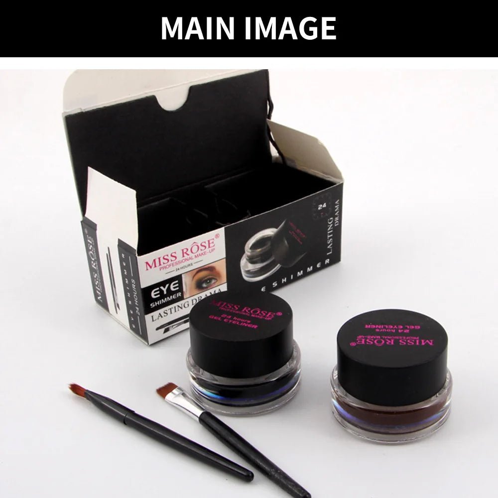 Eyeliner Crème Waterproof Duo - 2 Couleurs Naturel Longue Tenue - meliaglow