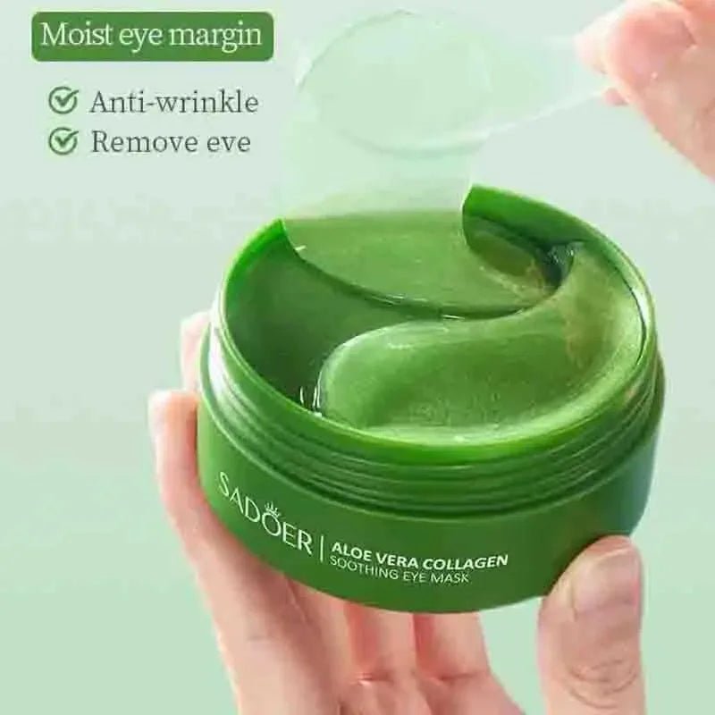 Masque Contour des Yeux Aloe Vera Collagène - 60 Patchs Anti - Cernes Anti - Rides - meliaglow