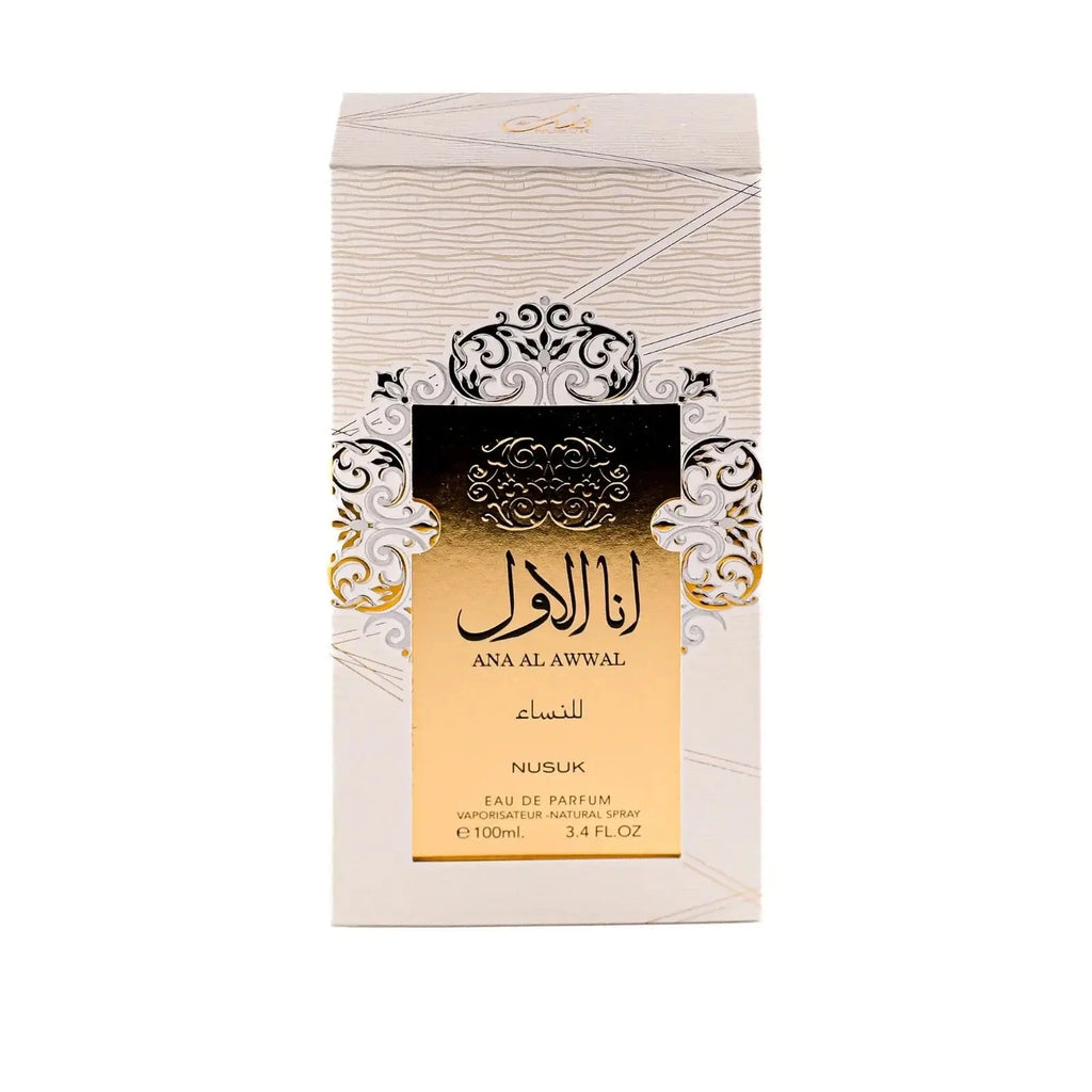 Nusuk Ana Al Awwal White Eau de Parfum 100ml - meliaglow